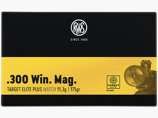 .300 Win. Mag. RWS Target Elite Plus 11.3g. / 175grs.