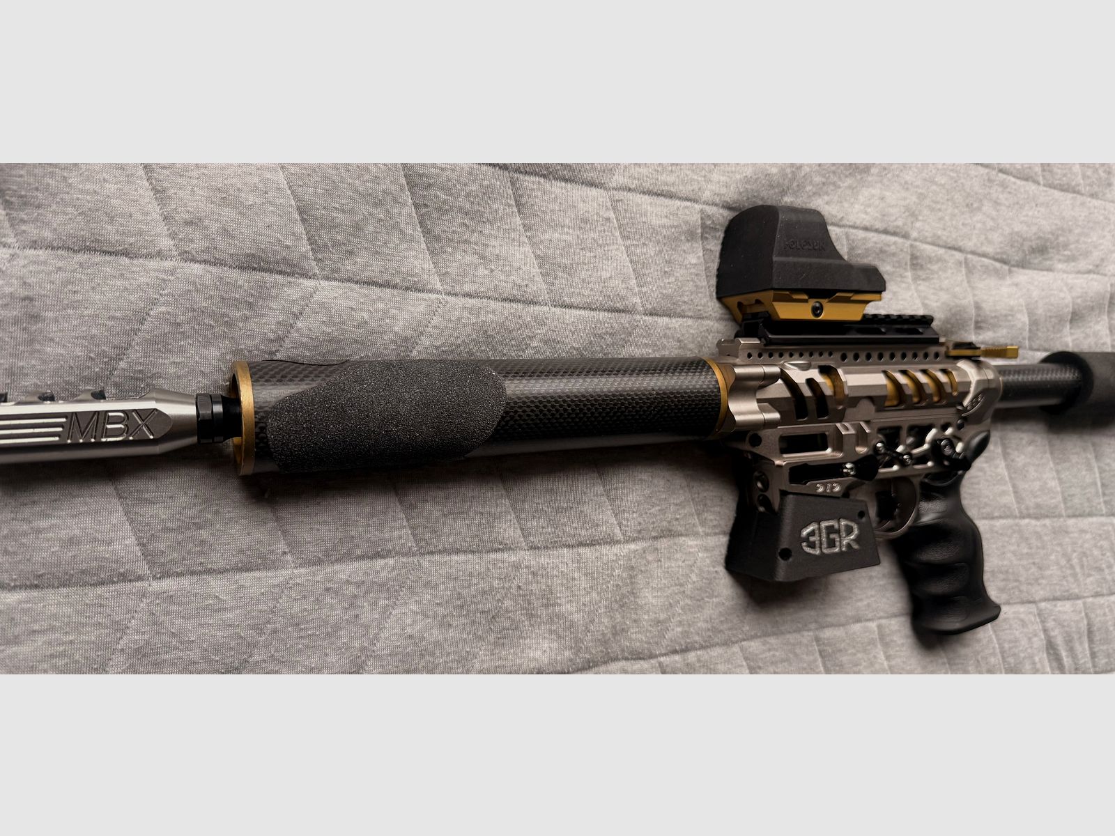 IPSC PCC Schoger Arms 9mm rifle top condition no Hera, Schmeisser, 3G Sports semi-automatic rifle MBX Hyperfire