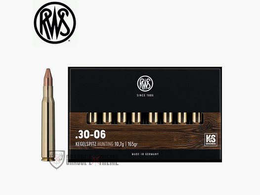 20 RWS patronen kal. 30-06 165gr KS