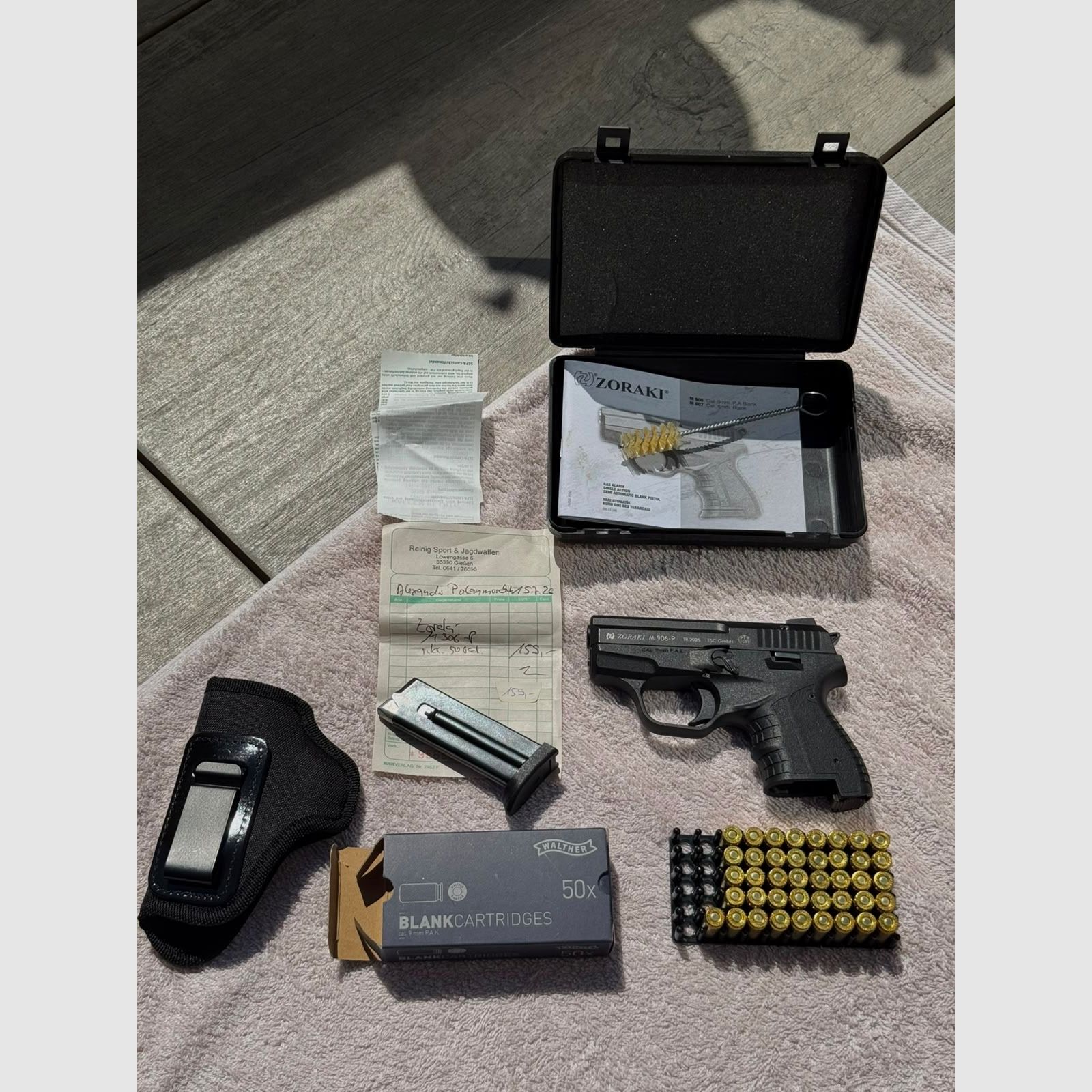 (JAK NOWY!) Zoraki 906 pistolet alarmowy (PTB 1099) inkl. kabura i faktura, zdjęcie 2 z 3
