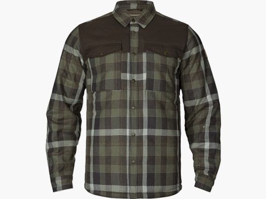 Härkila Asmund Isolierte Wollhemdjacke - Willow green/Phantom
