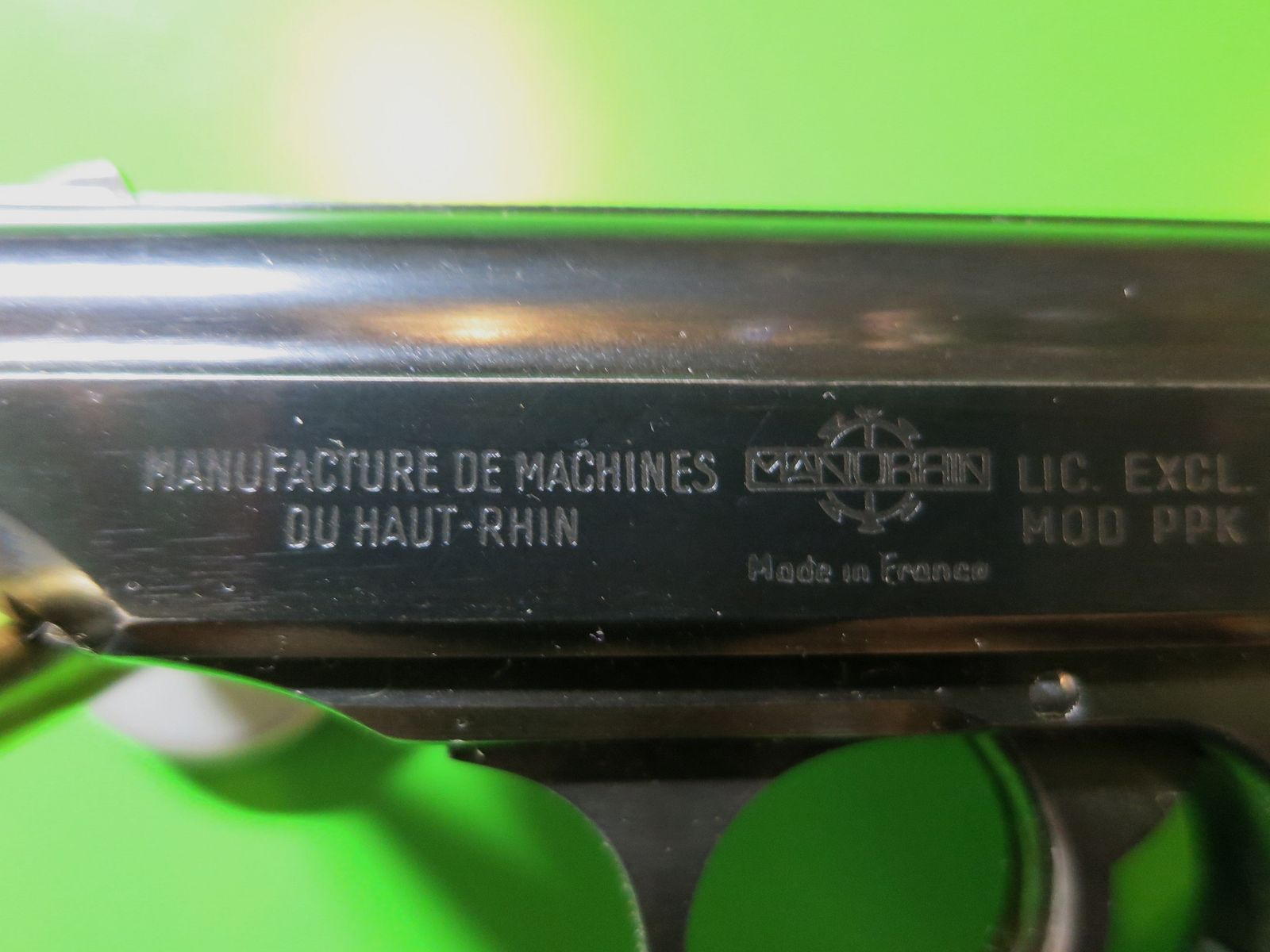 Halbautomatische Pistole MANURHIN, Walther PPK, Kal. 7,65 mm Browning       #40-