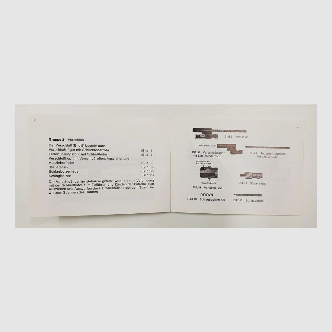 Heckler & Koch Manual Heckler und Koch ZOLL HK MP5Z MP5KZ MP5KA1Z MP5SDZ, immagine 5 di 9