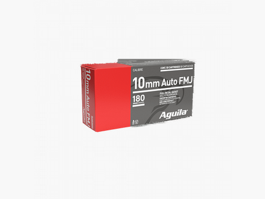 AGUILA 10MM AUTO FMJ - 180GRS. - 50 CARTOUCHES DE PISTOLET COURT