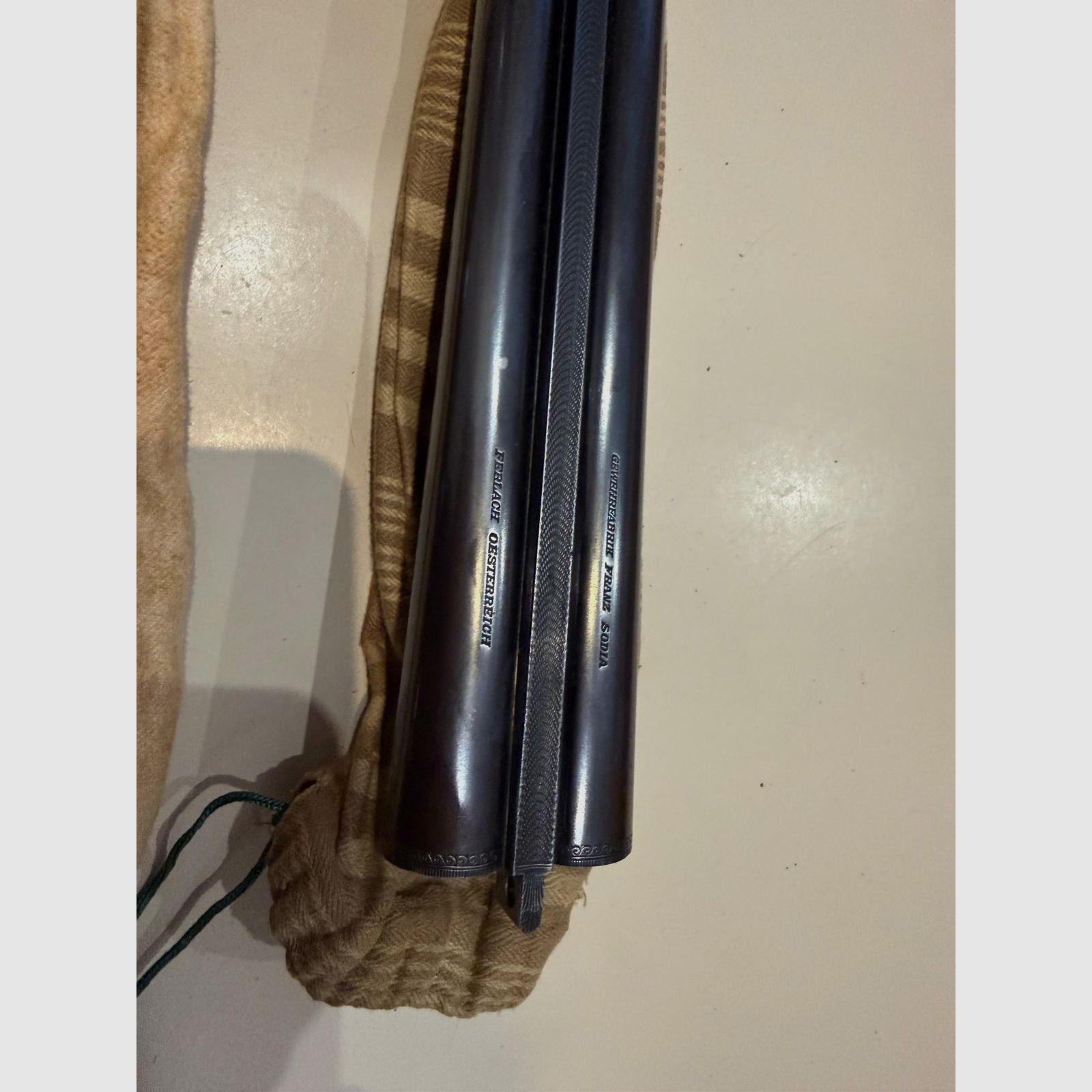 Doppietta Franz Sodia Ferlach cal.12/70 Ejector – Incisa – Con certificato originale 1950 + custodia