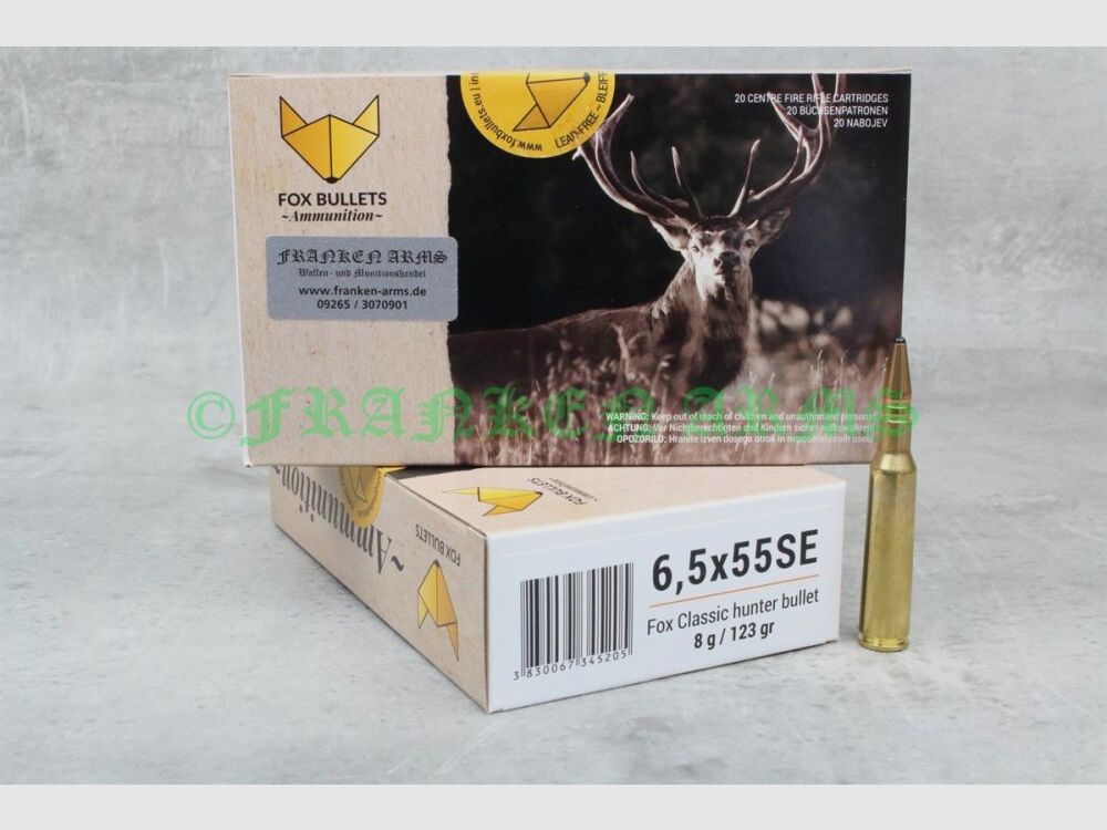 FOX Bullets Classic Hunter 6,5x55SE 100gr. 6,5g 20 sztuk ceny hurtowe