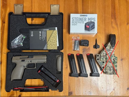 CZ P10c FDE + accessori