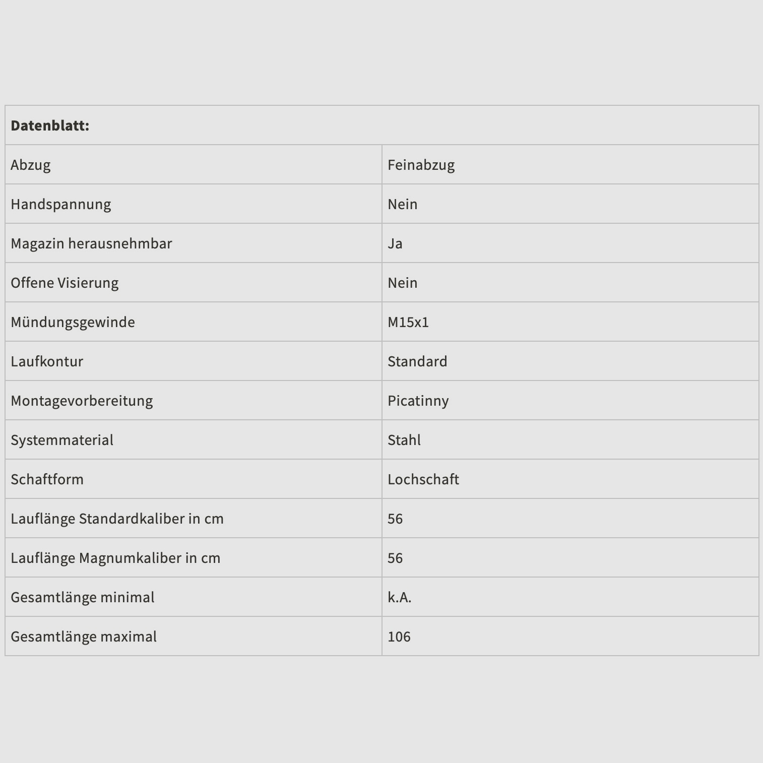 Mercury 2011493 Repetierbüchse Rover G2 Thumbhole .30-06 Spring 51 cm długość lufy