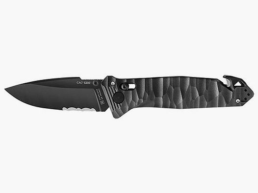 Taschenmesser Cac S200 Serration PA6 Schwarz
