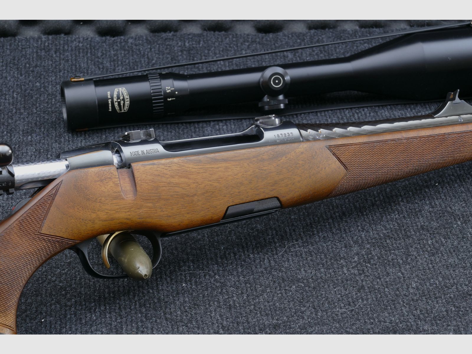 Steyr Mannlicher Luxus M en calibre .30-06 Springfield de primera mano en estado original excepcionalmente bueno, casi como nuevo WHB295