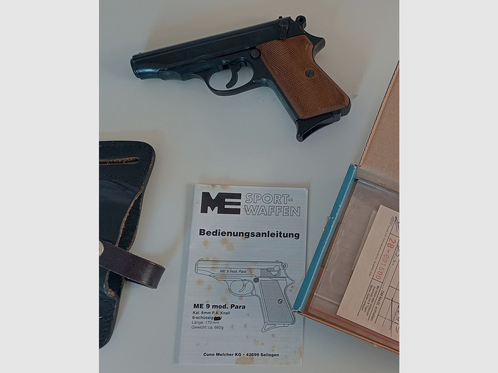 Schrikkogelpistool ME 9 Model Para - lees alstublieft!