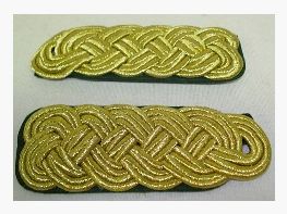 Shoulder braid 5-arch - gold-colored metal thread