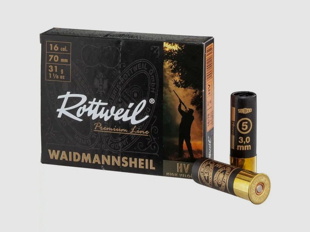 Rottweil Waidmannsheil Plastik 16/70 3,0 mm - 10 Stk.