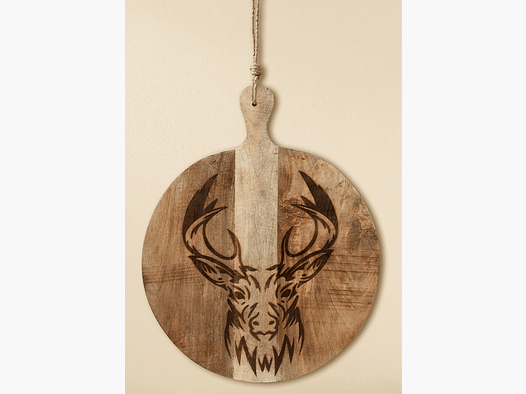 Gremio de madera decoración tabla ciervo