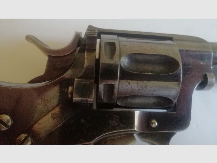 Wunderschöner schwedischer Revolver 1887 – seltene erste Fertigung Nagant – Mono-Seriennummer – Hervorragender Zustand, Bild 7 von 30