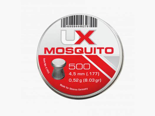 Umarex 4.1915 Mosquito Pellets Diabolos Runddose .177 cal 500 Stk. 4,5 mm 0,52g