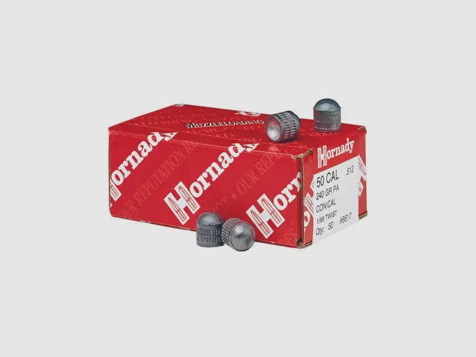 50 ogives coniques Cal.50 240Grs PA HORNADY, image 2 sur 2
