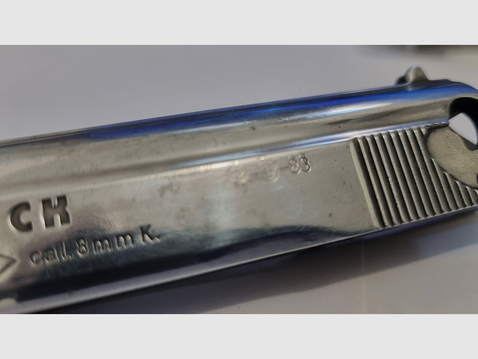 RECK Mod PK kal. 8mm K Siglé GS (schiet ook hagelmunitie) te renoveren en opnieuw te monteren ZONDER MAGAZIJN