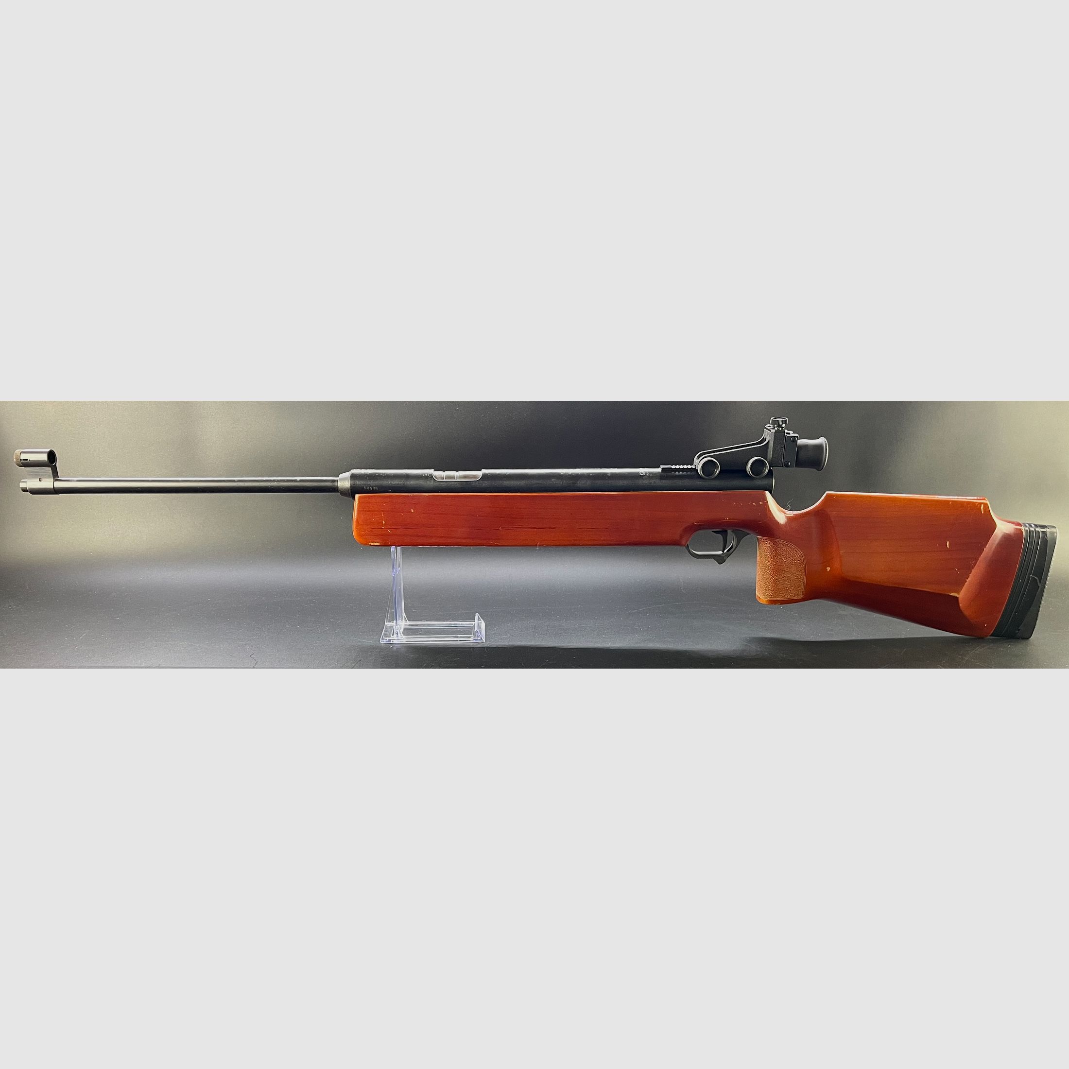 Haenel Mod. 312 Seitenspanner Luftgewehr 4,5mm Diabolo mit Diopter und neuer Dichtung und Kolbenfede