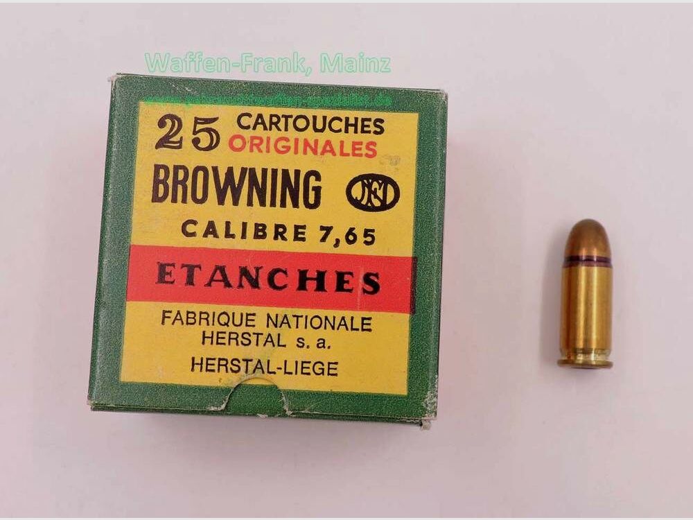 FN Fabrique Nationale Lieja Munición de Pistola 7,65mm Browning/.32ACP