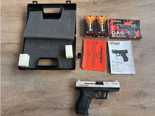 Walther P99 alarm gun - bicolor - unused - original packaging