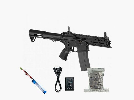 SET !!! Softair - Gewehr - G & G ARP 556 - ab 14, unter 0,5 Joule Black
