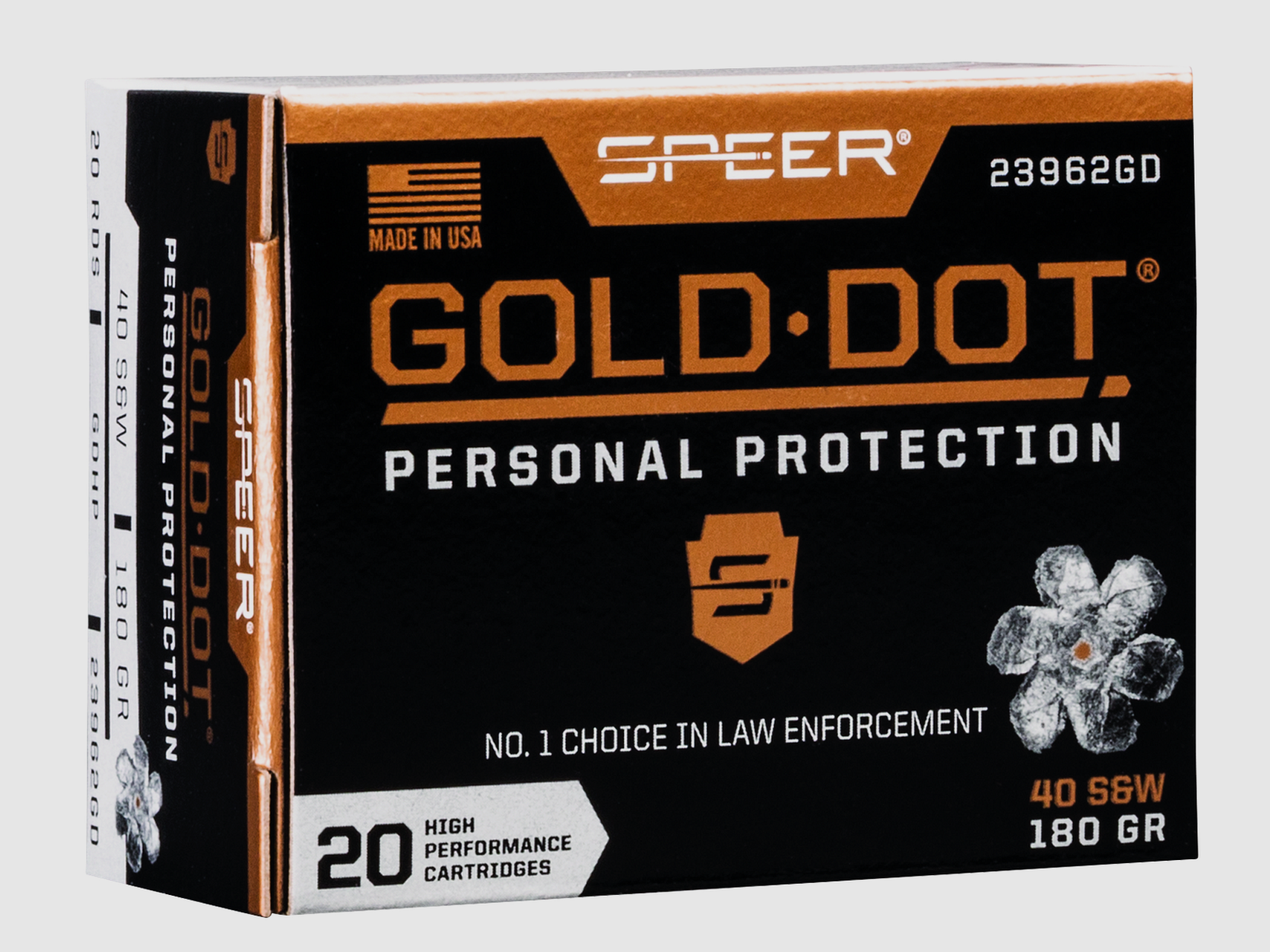 Speer Pistol Ammunition Gold Dot .40 S&W 11.7g Gold Dot Hollow Point