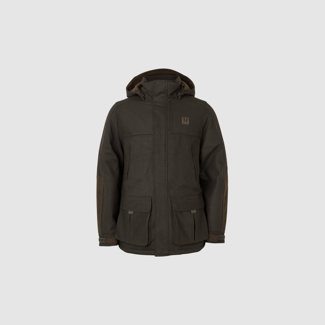 Härkila Kodiak CleverWool HSP Veste isolante – Vert chasse foncé/Marron ombre, image 1 sur 8
