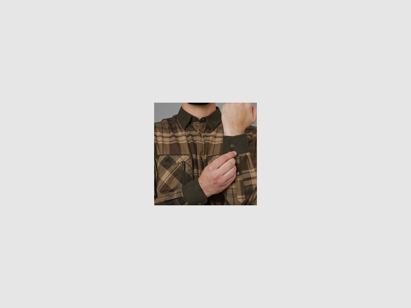 Härkila Pajala chemise L/S - Beige w / brown, image 3 sur 8