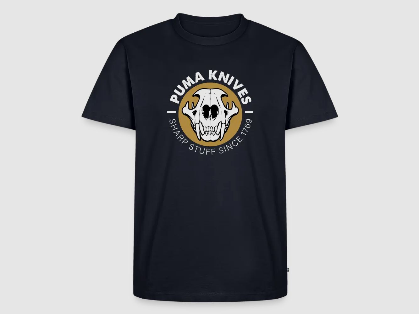 PUMA Męska Premium Koszulka "Skull Frontal Sharp Stuff" Biała