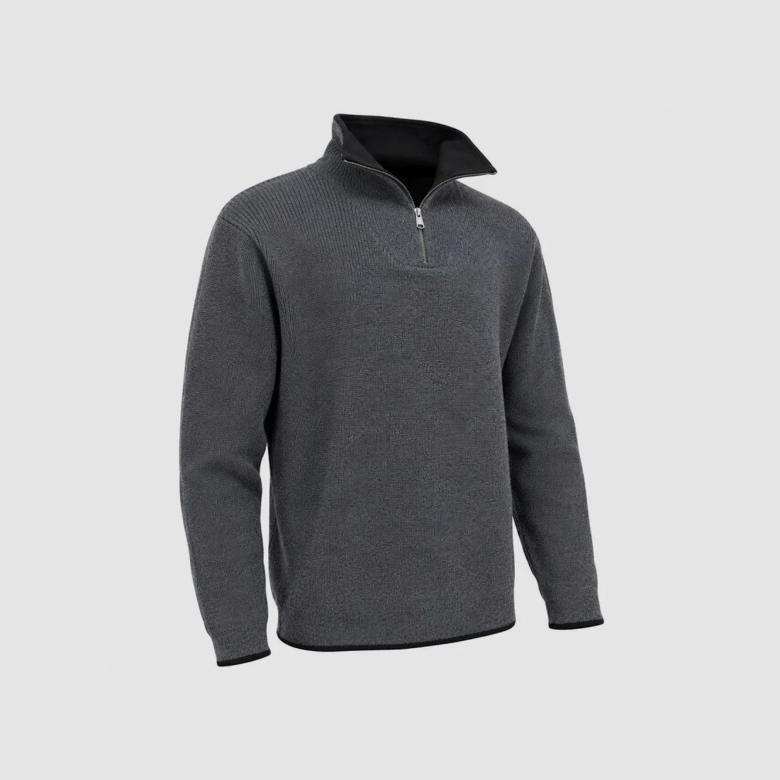 Carmel grauer Pullover 70% Acryl 30% Wolle, Bild 2 von 13