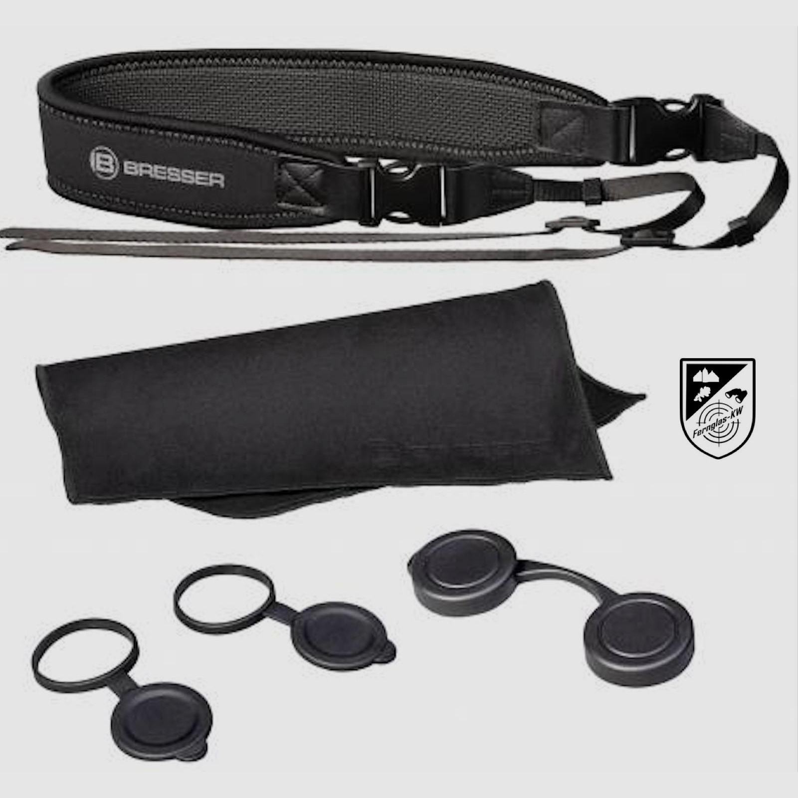 BRESSER 1720857 Pirsch ED 8x56 Fernglas Phase Coating mit Tasche und Riemen