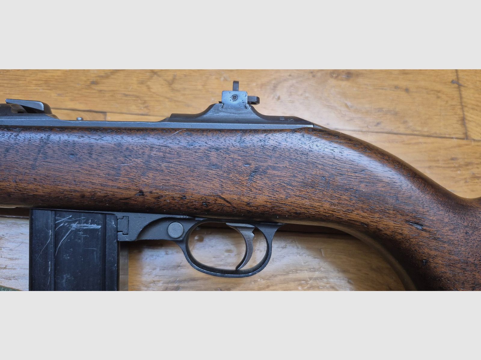 Good USM1 bolt-action rifle converted to semi-auto – Caliber .30 M1 original – Manufactured by INLAND – Without bayonet lug for a WWII type – Second 10-round magazine included – Rifle sling – Very good mechanical and aesthetic condition – One of the most fun rifles at the range! – TBE, image 24 of 30