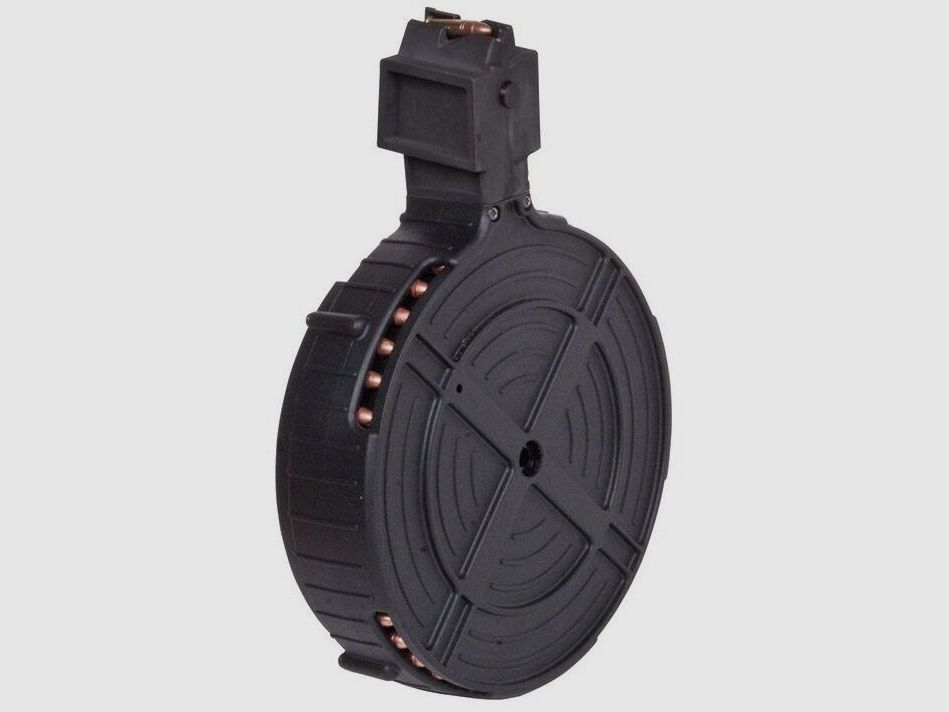Duitse Sportwapens 110-schots trommelmagazijn Rotary-magazijn voor Ruger 10/22 kaliber .22lr. Trommel-magazijn