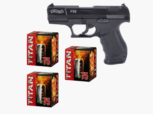 Juego de fuegos artificiales Walther P99 pistola de fogueo