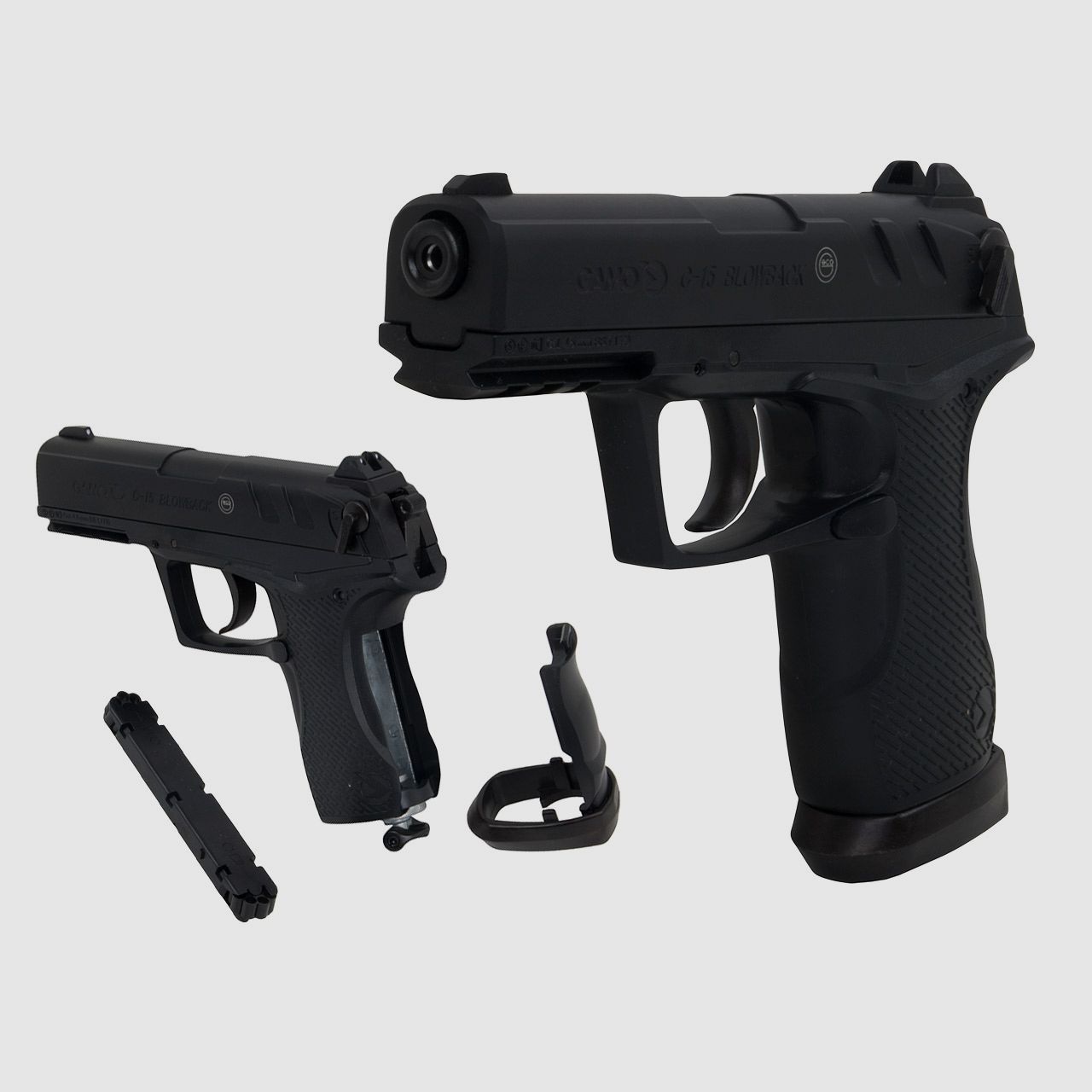CO2 Luftpistole Gamo C-15 Blow Back Kaliber 4,5mm BB und Diabolo (P18)