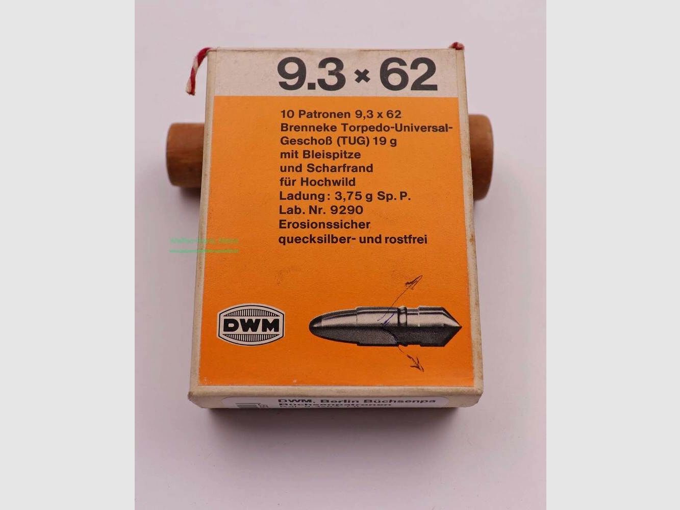 DWM, Berlin cartouches de fusil 9,3x62
