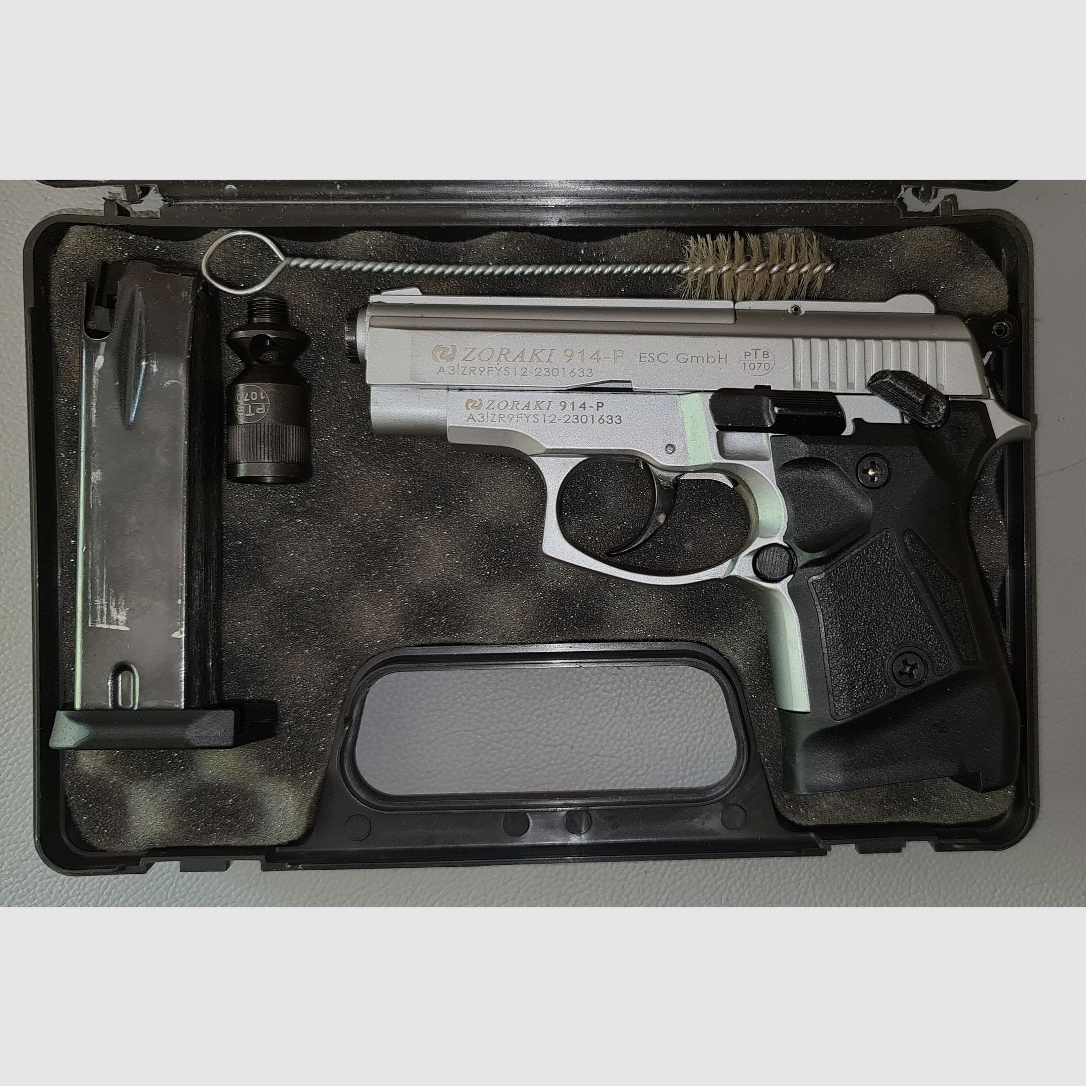 ZORAKI 914 P / cal. 9mm / PTB 1070 /SCHRECKSCHUSS PLATZ GAS PISTOLE SILVESTER SELBSTVERTEIDIGUNG SAMMLER