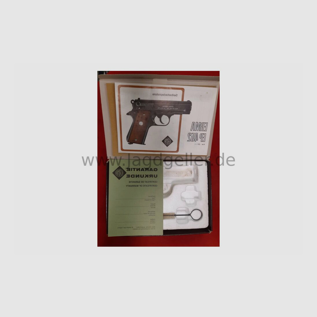 Erma EP452 Pistole 22 Lr im Originalkarton mit Papieren Top Zustand .22lr