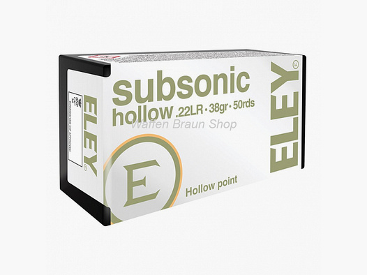 ELEY SUBS.HOHLSP.X-TRA+ .22lr 50 Stück