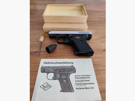 Zeer zeldzame Mayer & Riem PERFECTA G5 in gedeeltelijk nikkel PTB 12