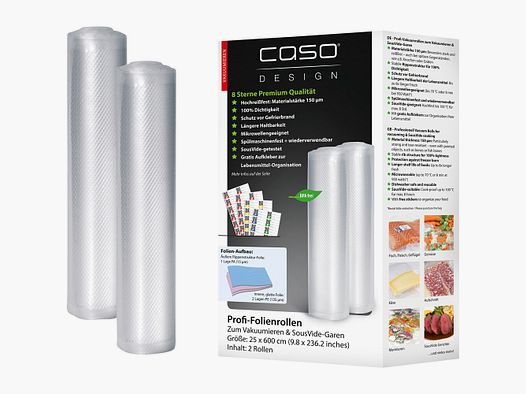 CASO Foil rolls (25×600 cm, 2 pieces)