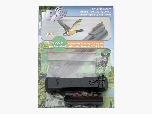 Adjustable rear sight and front sight 6-7-8 mm LPA