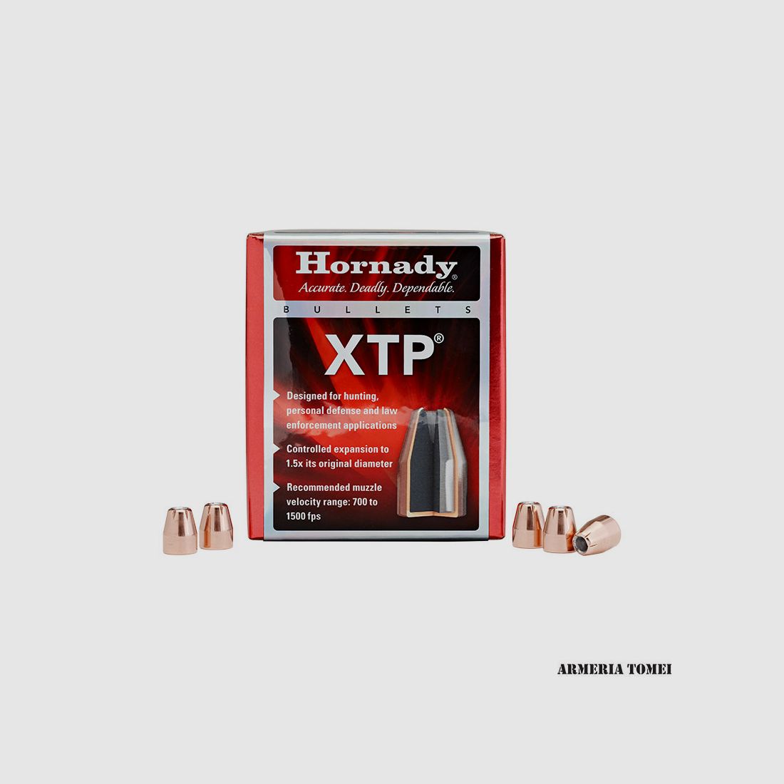 HORNADY – BALAS – 9mm .355 115 gr XTP® (100 uds)