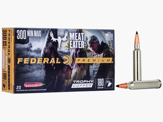 Federal Büchsenmunition Premium .300 Win. Mag. 11,7g Trophy Copper