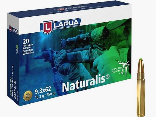 Lapua 250grs Naturalis 20PCS 9,3x62