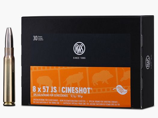 RWS 8x57JS Cineshot 12,1g - 187gr  30er Pck.