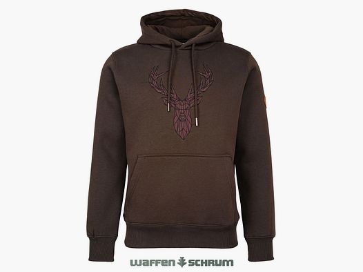 Hubertus Hoodie Jacht Hert Olijf/bruin