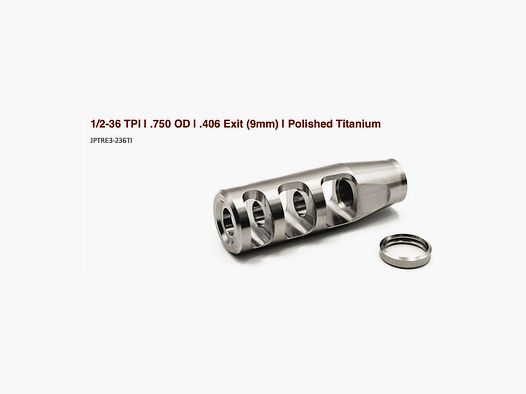 JP 3-Port Compensator 9mm - Titanium