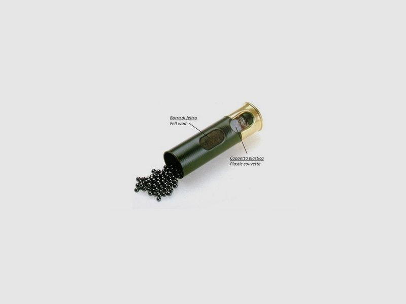 BASCHIERI & PELLAGRI – Hagelpatronen – TRICOLOR N°8,5, afbeelding 2 van 4
